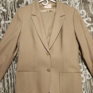 Pendleton Tan Wool Blend Blazer Jacket